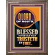 BLESSED IS THE MAN THAT TRUSTETH IN THEE  Scripture Art Prints Portrait  GWMARVEL12282  