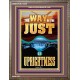 THE WAY OF THE JUST IS UPRIGHTNESS  Scriptural Décor  GWMARVEL12288  
