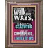 WALK IN MY WAYS AND KEEP MY COMMANDMENTS  Wall & Art Décor  GWMARVEL12296  "31X36"