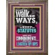 WALK IN MY WAYS AND KEEP MY COMMANDMENTS  Wall & Art Décor  GWMARVEL12296  