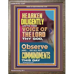 DO ALL HIS COMMANDMENTS THIS DAY  Wall & Art Décor  GWMARVEL12297  "31X36"