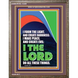 I FORM THE LIGHT AND CREATE DARKNESS  Custom Wall Art  GWMARVEL12309  "31X36"