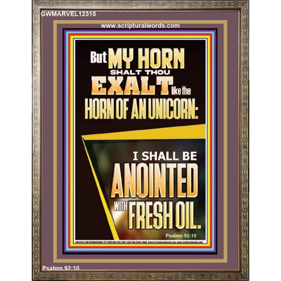 MY HORN SHALT THOU EXALT   Custom Contemporary Christian Wall Art  GWMARVEL12315  