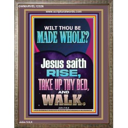 RISE TAKE UP THY BED AND WALK  Custom Wall Scripture Art  GWMARVEL12326  "31X36"