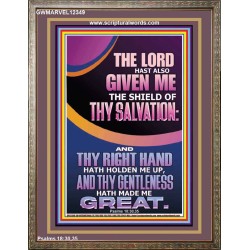 GIVE ME THE SHIELD OF THY SALVATION  Art & Décor  GWMARVEL12349  "31X36"