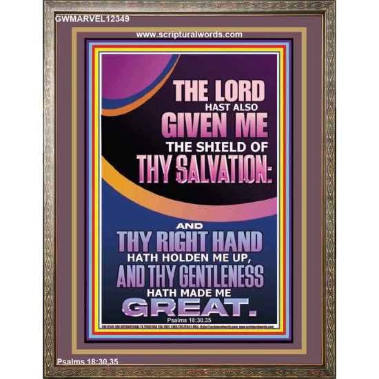 GIVE ME THE SHIELD OF THY SALVATION  Art & Décor  GWMARVEL12349  