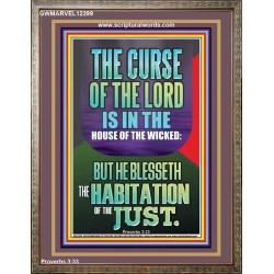 THE LORD BLESSED THE HABITATION OF THE JUST  Large Scriptural Wall Art  GWMARVEL12399  "31X36"
