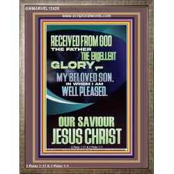 RECEIVED FROM GOD THE FATHER THE EXCELLENT GLORY  Ultimate Inspirational Wall Art Portrait  GWMARVEL12425  "31X36"