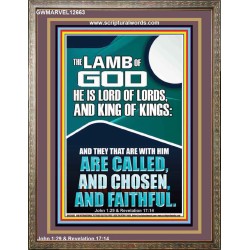THE LAMB OF GOD LORD OF LORDS KING OF KINGS  Unique Power Bible Portrait  GWMARVEL12663  "31X36"