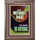 FOR WITHOUT ME YE CAN DO NOTHING  Church Portrait  GWMARVEL12667  