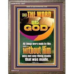 AND THE WORD WAS GOD ALL THINGS WERE MADE BY HIM  Ultimate Power Portrait  GWMARVEL12937  