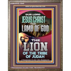 LAMB OF GOD THE LION OF THE TRIBE OF JUDA  Unique Power Bible Portrait  GWMARVEL12945  "31X36"