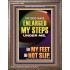 MY GOD HAVE ENLARGED MY STEPS UNDER ME THAT MY FEET DID NOT SLIP  Bible Verse Art Prints  GWMARVEL12998  "31X36"
