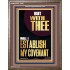 WITH THEE WILL I ESTABLISH MY COVENANT  Scriptures Wall Art  GWMARVEL13001  "31X36"