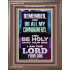 DO ALL MY COMMANDMENTS AND BE HOLY  Christian Portrait Art  GWMARVEL13010  "31X36"