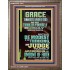 GRACE UNMERITED FAVOR OF GOD BE MODEST IN YOUR THINKING AND JUDGE YOURSELF  Christian Portrait Wall Art  GWMARVEL13011  "31X36"