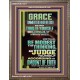 GRACE UNMERITED FAVOR OF GOD BE MODEST IN YOUR THINKING AND JUDGE YOURSELF  Christian Portrait Wall Art  GWMARVEL13011  