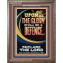THE GLORY OF GOD SHALL BE THY DEFENCE  Bible Verse Portrait  GWMARVEL13013  "31X36"
