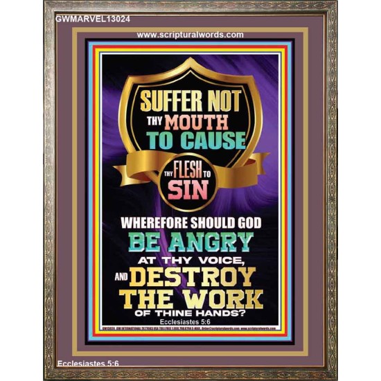 CONTROL YOUR MOUTH AND AVOID ERROR OF SIN AND BE DESTROY  Christian Quotes Portrait  GWMARVEL13024  