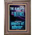 THE ALMIGHTY SHALL BE THY DEFENCE AND THOU SHALT HAVE PLENTY OF SILVER  Christian Quote Portrait  GWMARVEL13027  "31X36"