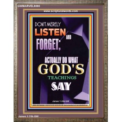 DO WHAT GOD'S TEACHINGS SAY  Children Room Portrait  GWMARVEL9393  "31X36"