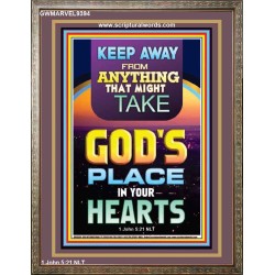KEEP YOURSELVES FROM IDOLS  Sanctuary Wall Portrait  GWMARVEL9394  "31X36"