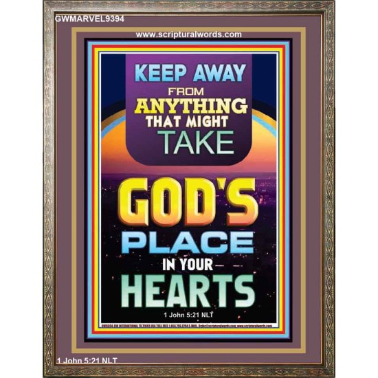 KEEP YOURSELVES FROM IDOLS  Sanctuary Wall Portrait  GWMARVEL9394  