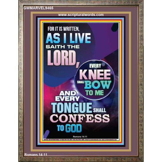 IN JESUS NAME EVERY KNEE SHALL BOW  Unique Scriptural Portrait  GWMARVEL9465  