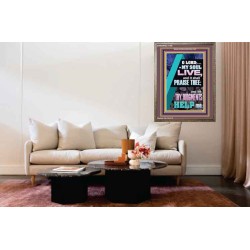 LET THY JUDGEMENTS HELP ME  Contemporary Christian Wall Art  GWMARVEL11786  "31X36"