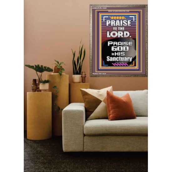 PRAISE GOD IN HIS SANCTUARY  Art & Wall Décor  GWMARVEL10061  