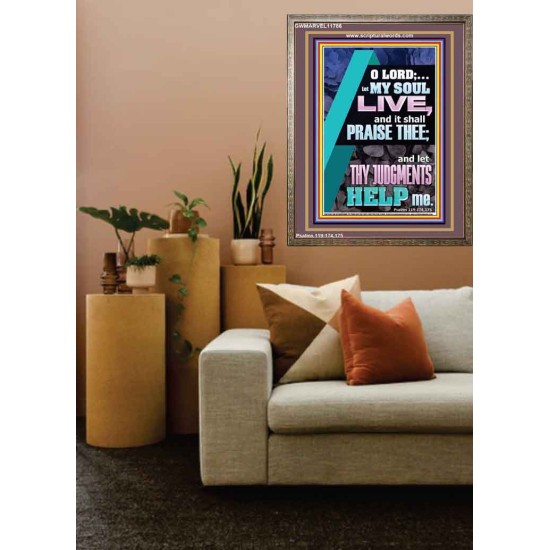 LET THY JUDGEMENTS HELP ME  Contemporary Christian Wall Art  GWMARVEL11786  