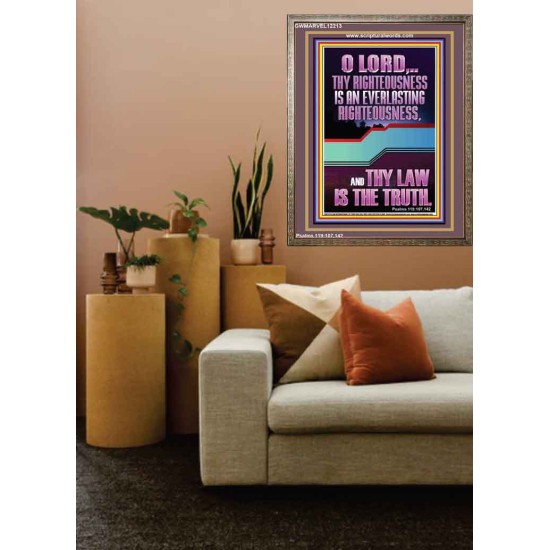 THY LAW IS THE TRUTH O LORD  Religious Wall Art   GWMARVEL12213  