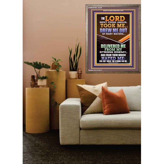 THE LORD DREW ME OUT OF MANY WATERS  New Wall Décor  GWMARVEL12346  