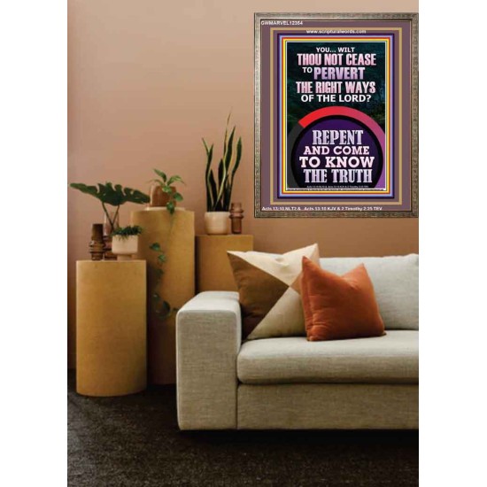 REPENT AND COME TO KNOW THE TRUTH  Large Custom Portrait   GWMARVEL12354  