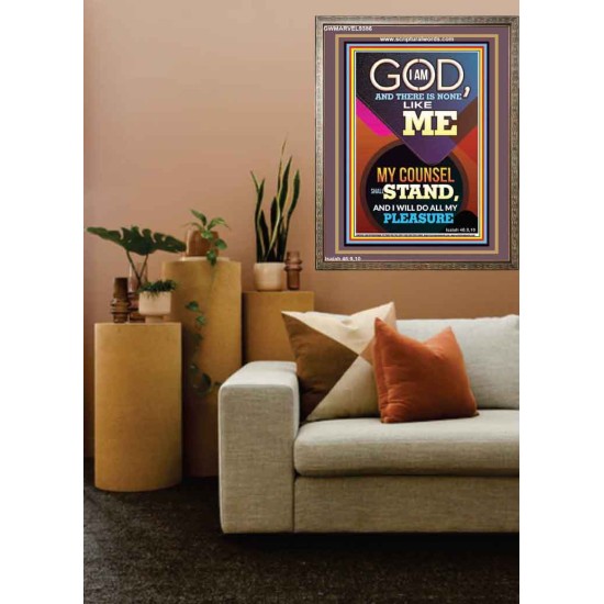 MY COUNSEL SHALL STAND  Ultimate Inspirational Wall Art Portrait  GWMARVEL9386  