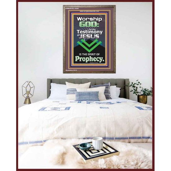 TESTIMONY OF JESUS IS THE SPIRIT OF PROPHECY  Kitchen Wall Décor  GWMARVEL10046  