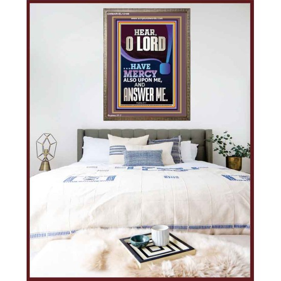 O LORD HAVE MERCY ALSO UPON ME AND ANSWER ME  Bible Verse Wall Art Portrait  GWMARVEL12189  