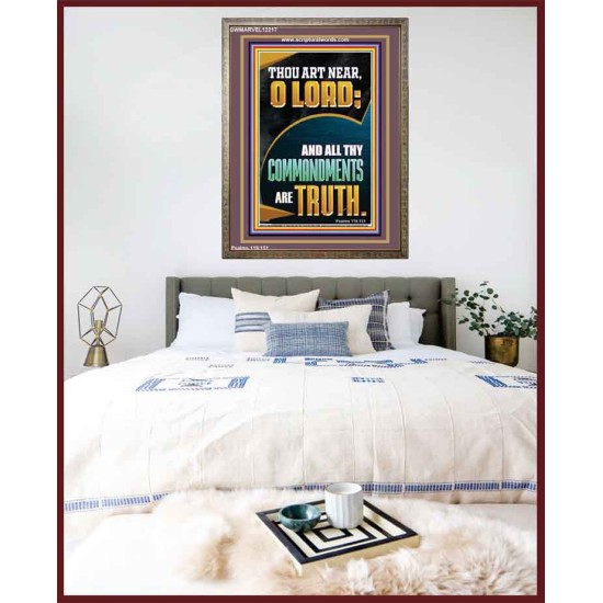 ALL THY COMMANDMENTS ARE TRUTH O LORD  Ultimate Inspirational Wall Art Picture  GWMARVEL12217  