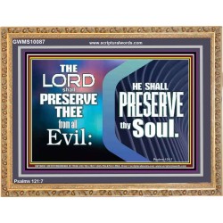 THY SOUL IS PRESERVED FROM ALL EVIL  Wall Décor  GWMS10087  "34x28"