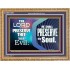 THY SOUL IS PRESERVED FROM ALL EVIL  Wall Décor  GWMS10087  "34x28"