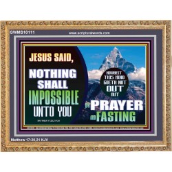 WITH GOD NOTHING SHALL BE IMPOSSIBLE  Modern Wall Art  GWMS10111  