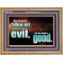 FOLLOW NOT WHICH IS EVIL  Custom Christian Artwork Wooden Frame  GWMS10309  "34x28"