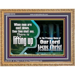 YOU ARE LIFTED UP IN CHRIST JESUS  Custom Christian Artwork Wooden Frame  GWMS10310  