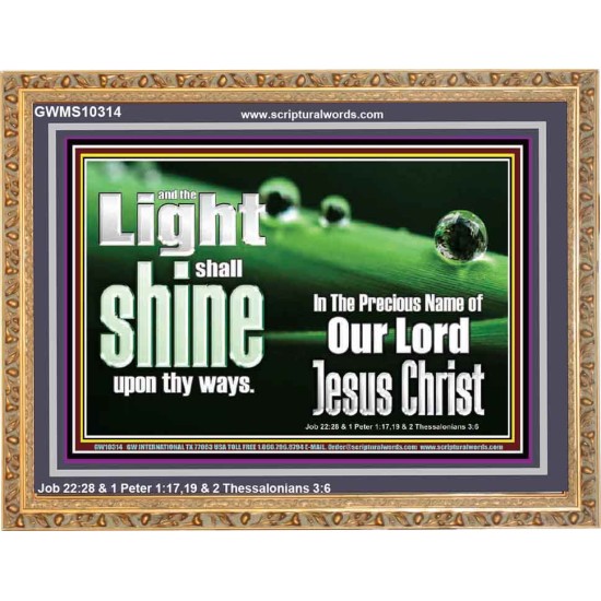 THE LIGHT SHINE UPON THEE  Custom Wall Décor  GWMS10314  