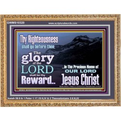 THE GLORY OF THE LORD WILL BE UPON YOU  Custom Inspiration Scriptural Art Wooden Frame  GWMS10320  "34x28"