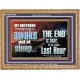 BRETHREN AWAKE OUT OF SLEEP THE END IS NEAR  Bible Verse Wooden Frame Art  GWMS10336  