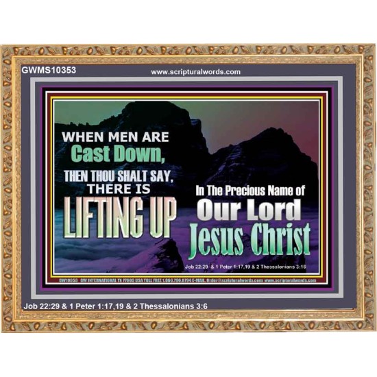 THOU SHALL SAY LIFTING UP  Ultimate Inspirational Wall Art Picture  GWMS10353  