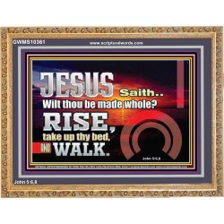 BE MADE WHOLE IN THE MIGHTY NAME OF JESUS CHRIST  Sanctuary Wall Picture  GWMS10361  "34x28"