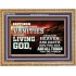 TURN FROM THESE VANITIES TO THE LIVING GOD JEHOVAH  Unique Scriptural Wooden Frame  GWMS10363  "34x28"