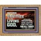 TURN FROM THESE VANITIES TO THE LIVING GOD JEHOVAH  Unique Scriptural Wooden Frame  GWMS10363  
